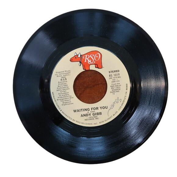 Andy Gibb Vinyl 45 RPM Record "Desire" & "Waiting For You" RSO Records RS 1019 W - Picture 4 of 4